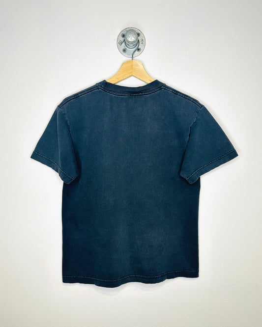 2010 Y2K Superman Faded Black “Baby Tee” Shirt