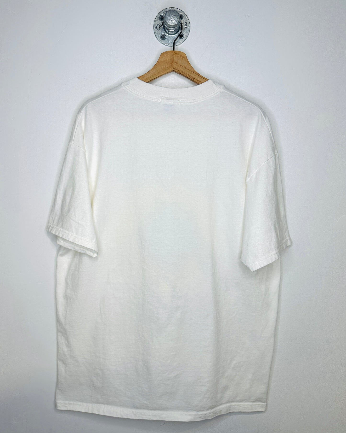 2000s Harley Davidson Cafe Racer White Tee Shirt