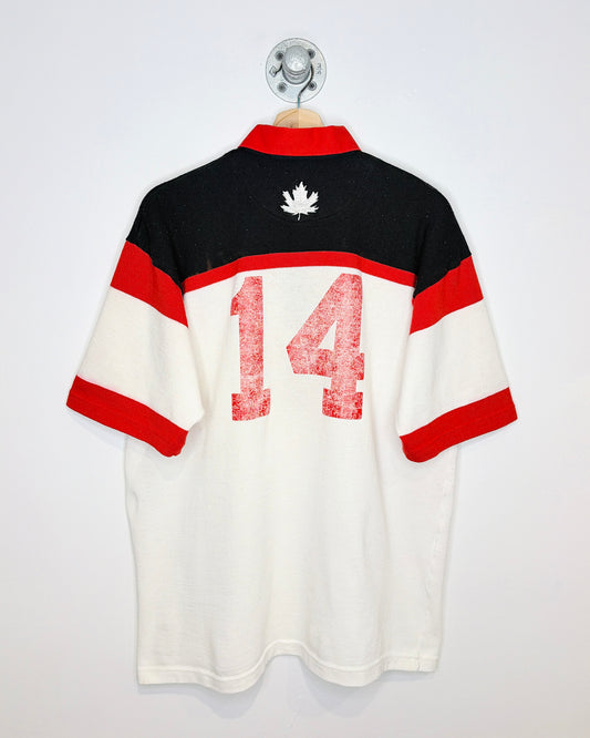 Vintage Late 1990s LionHeart Rugby Black And White And Red Shirt