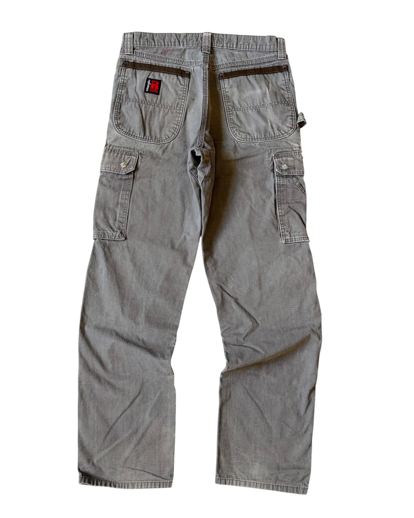 Vintage Wrangler Faded Grey Ripstop Cargo Pants