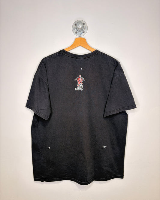 2000s Captain Morgan Faded Black Tee Shirt