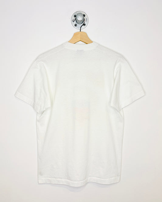 Vintage 90s Slovakia Print White Tee Shirt