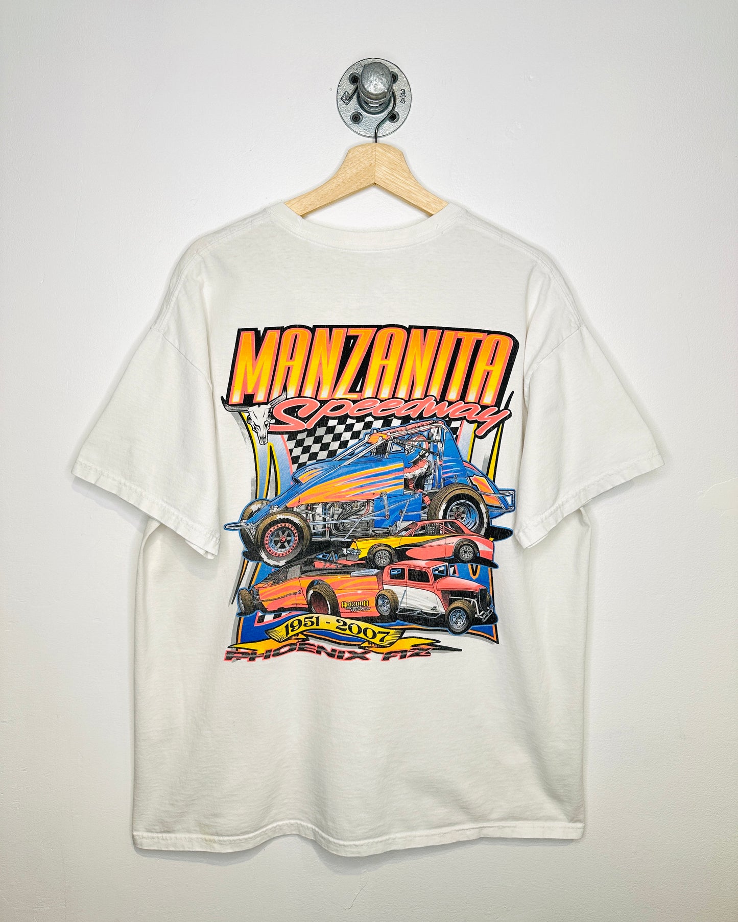 2007 Manzanita Speedway White Tee Shirt