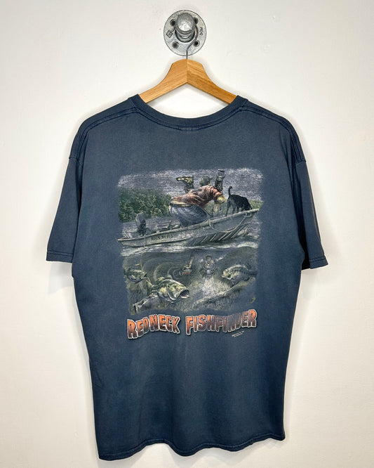 2005 Red Neck Sportsman Faded Blue Tee Shirt