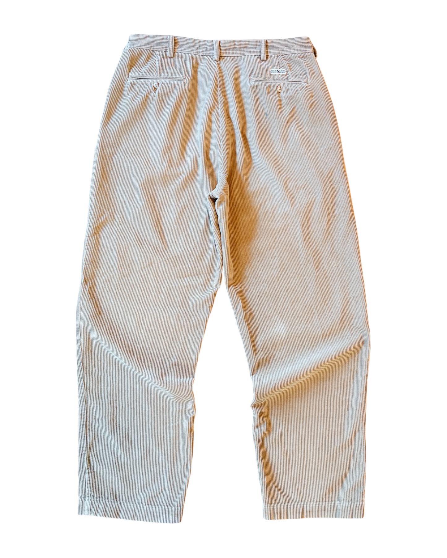 Vintage 90s Polo Ralph Lauren Double Pleated Corduroy Pants