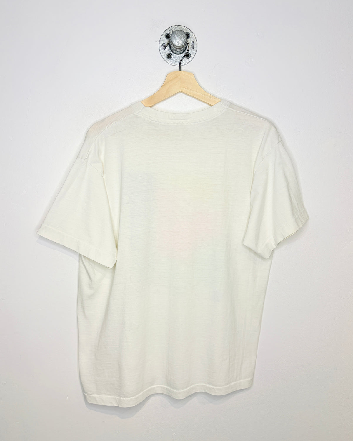 Vintage 80s Banff Canada Paper Thin White Tee Shirt