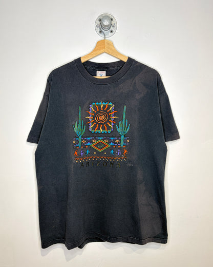 Vintage 90s Arizona Sun Faded Black Tee Shirt