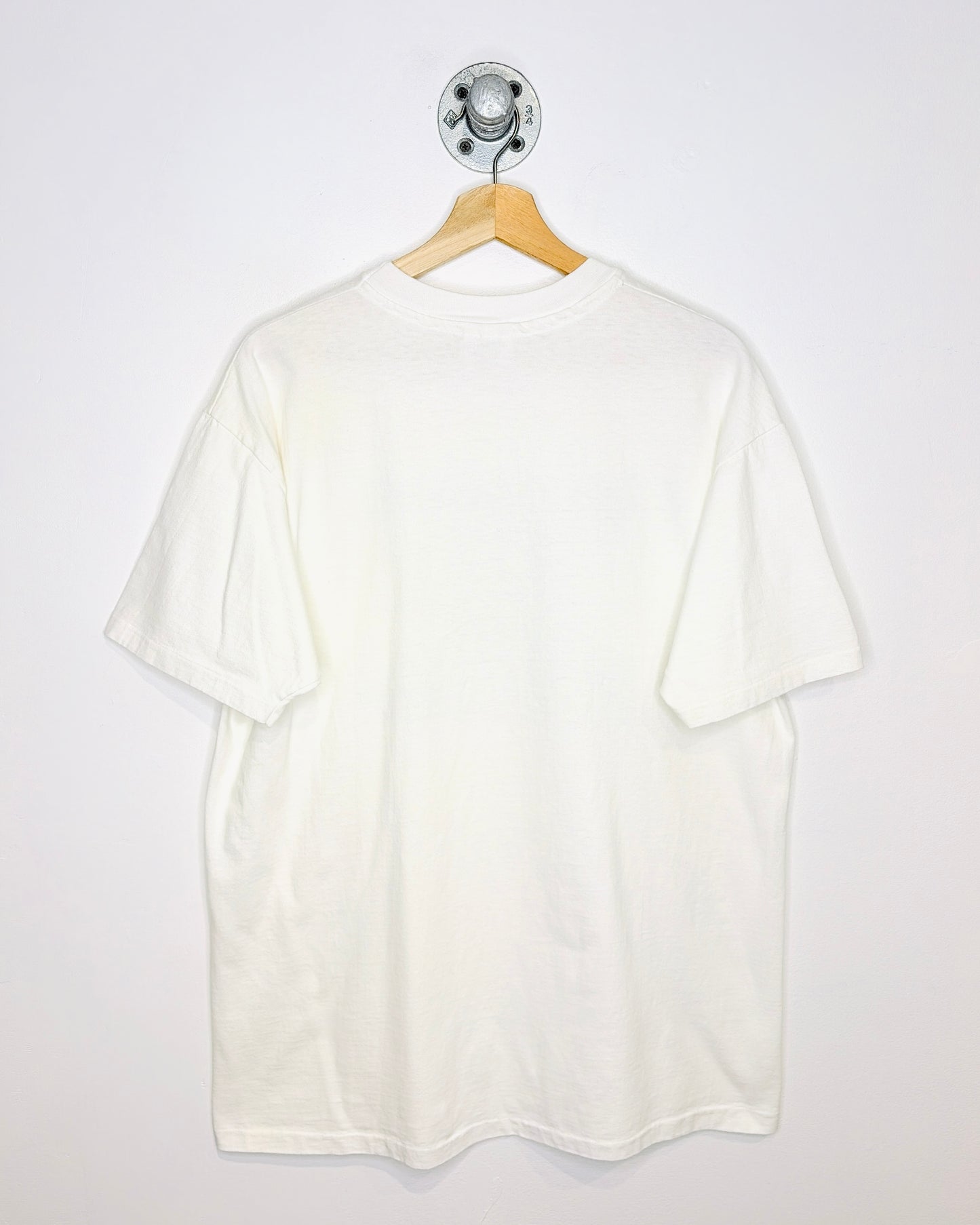 Vintage 1987 “Retired” Graphic Print White Tee Shirt