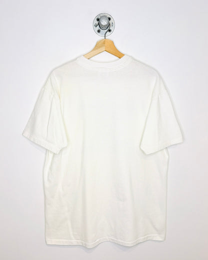 Vintage 1987 “Retired” Graphic Print White Tee Shirt