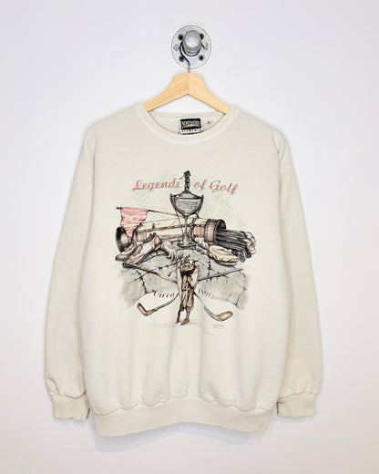 Vintage 90s Legends Of Golf Earth Tone Crewneck Sweatshirt