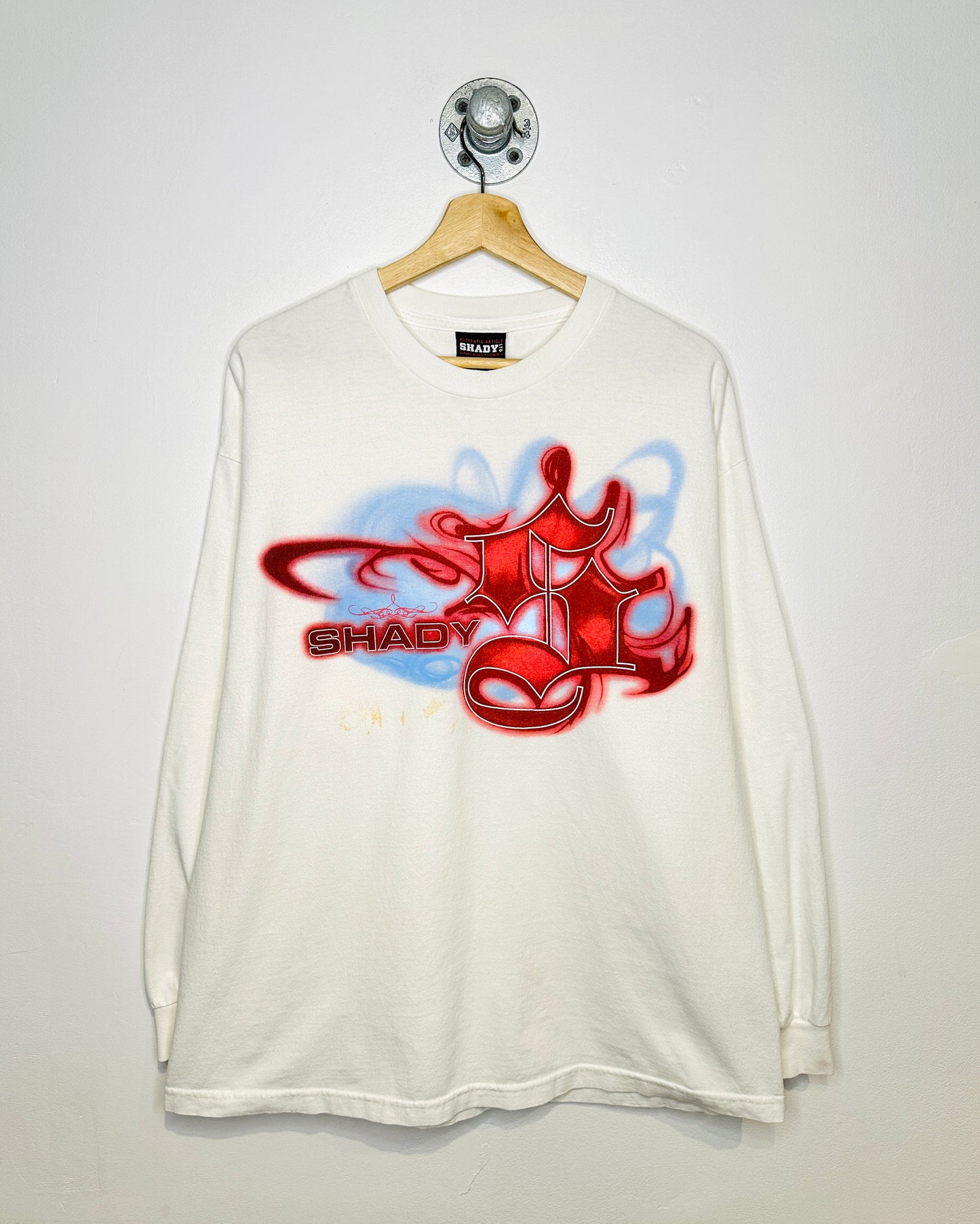 Vintage 90s Shady White Longsleeve Shirt