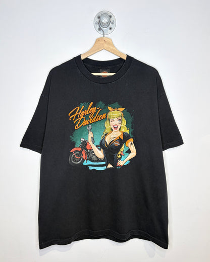 Harley Davidson Of Bangkok Thailand Black Tee Shirt