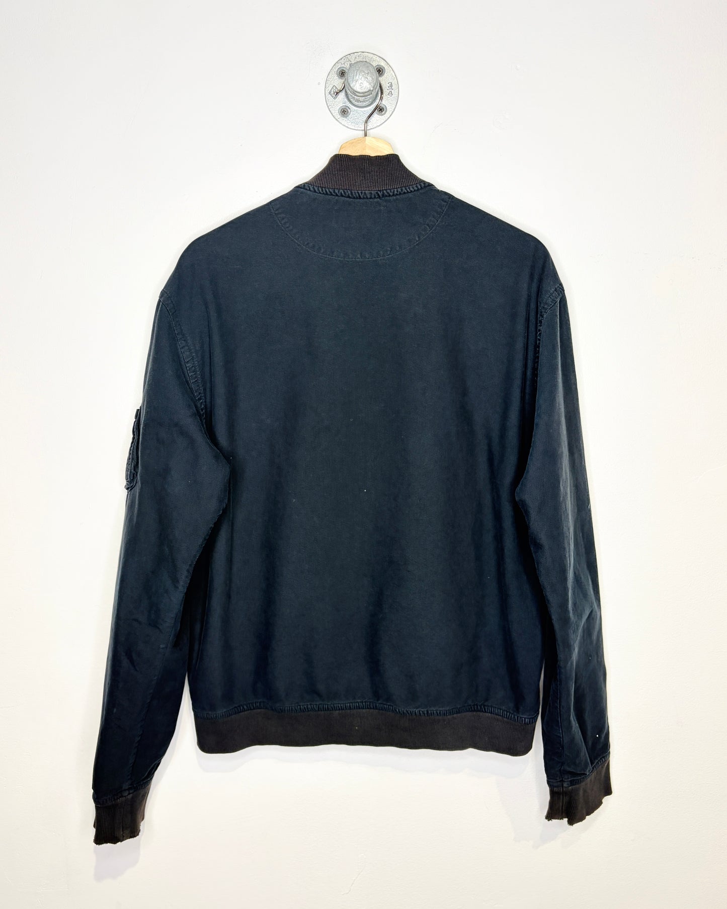 2000s Polo Ralph Lauren Faded Black Bomber Jacket