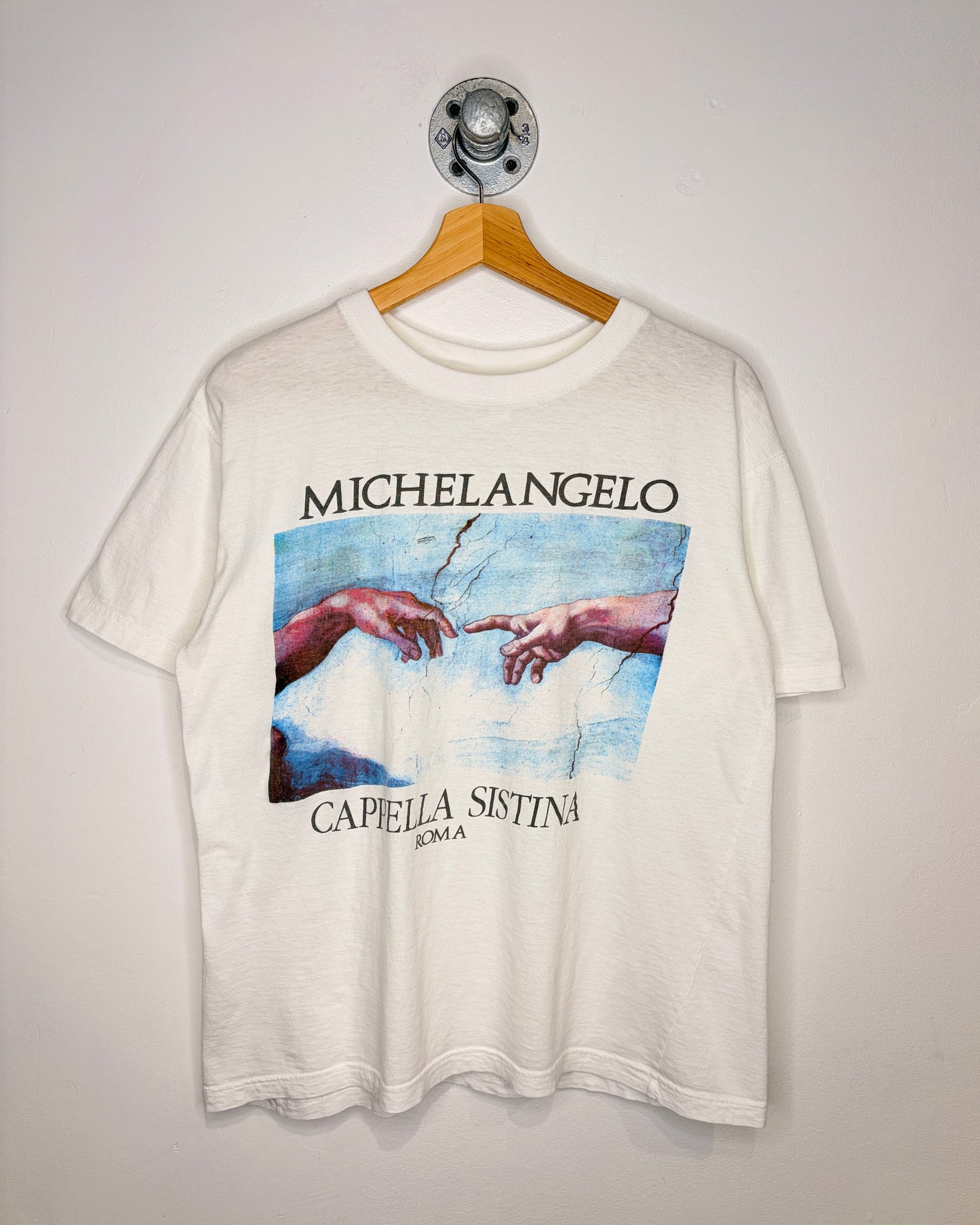 Vintage Michelangelo Cappella Sistina White Tee Shirt