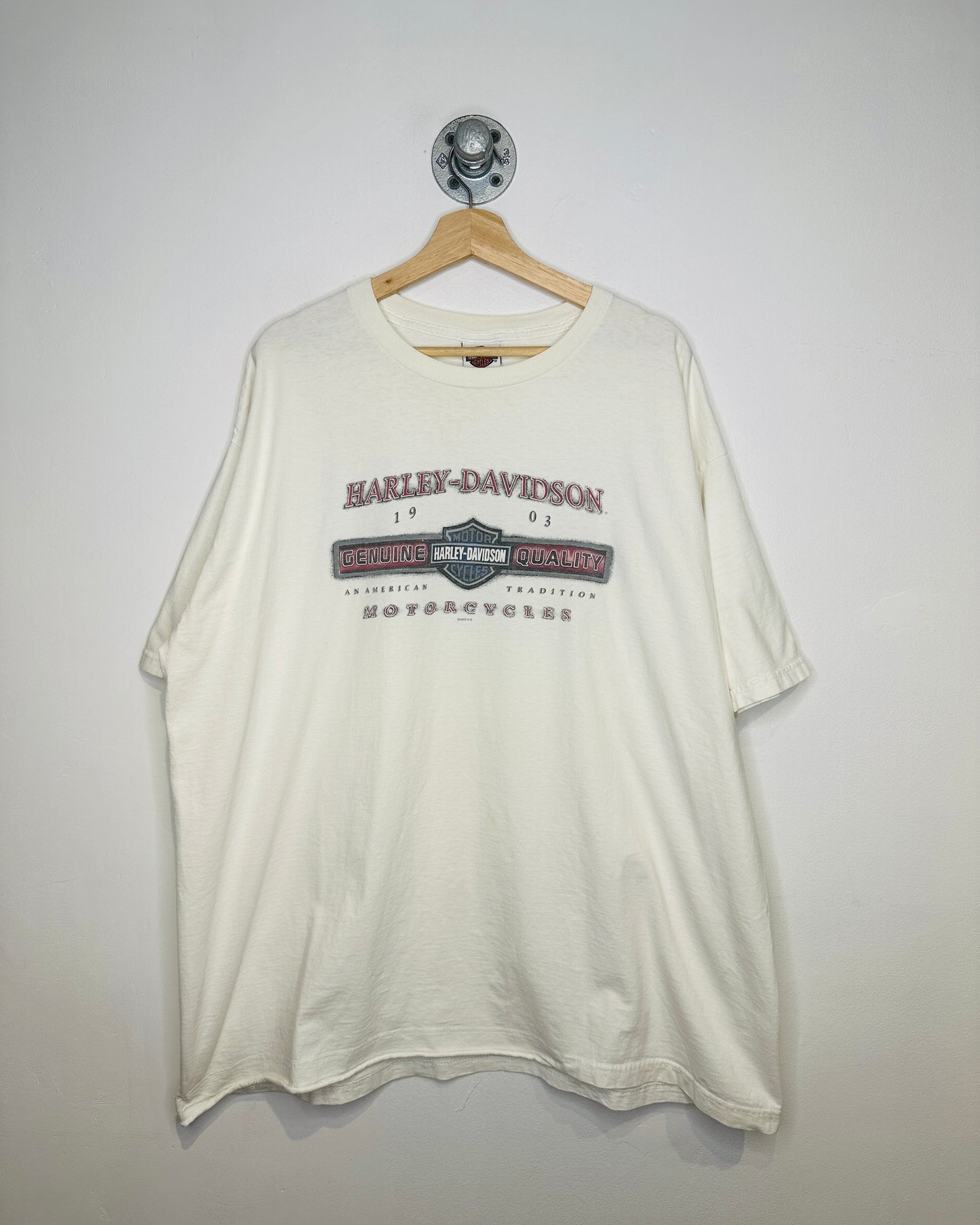 Vintage 2003 Harley-Davidson 1903 An American Tradition White Tee Shirt