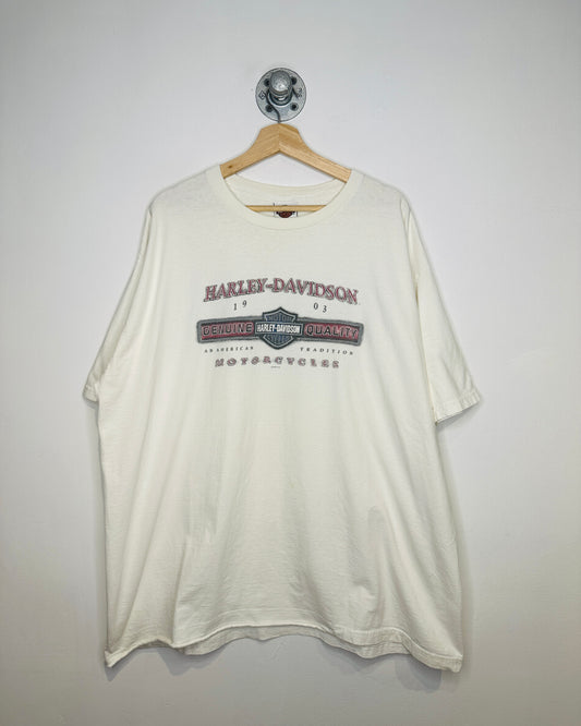 Vintage 2003 Harley-Davidson 1903 An American Tradition White Tee Shirt