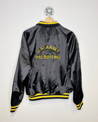 Vintage 90s Birgade Commanders Leadership Team Satin Jacket