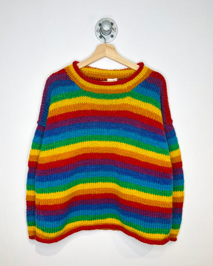 Vintage Multi-Colored Roll Neck Sweater