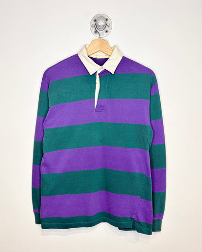 Vintage Green & Purple Rugby Shirt