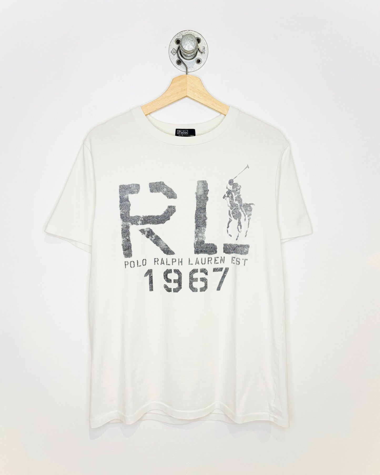 2000s Polo Ralph Lauren White Tee Shirt