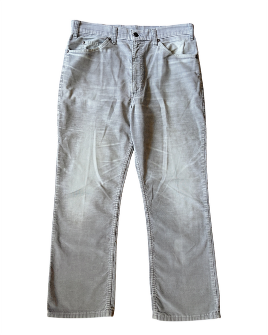 Vintage 80s Levi’s 516 Grey Bootcut Corduroy Pants