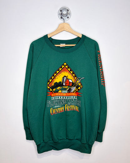 Vintage 1996 Haldimand Norfolk Country Festival Green Crewneck Sweatshirt