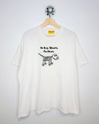 Vintage 90s In Dog Years, I’m Dead. White Tee Shirt