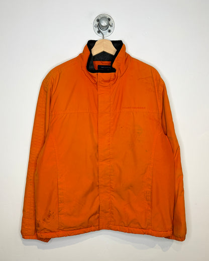 2000s Tommy Hilfiger Orange Fleece Lined Jacket