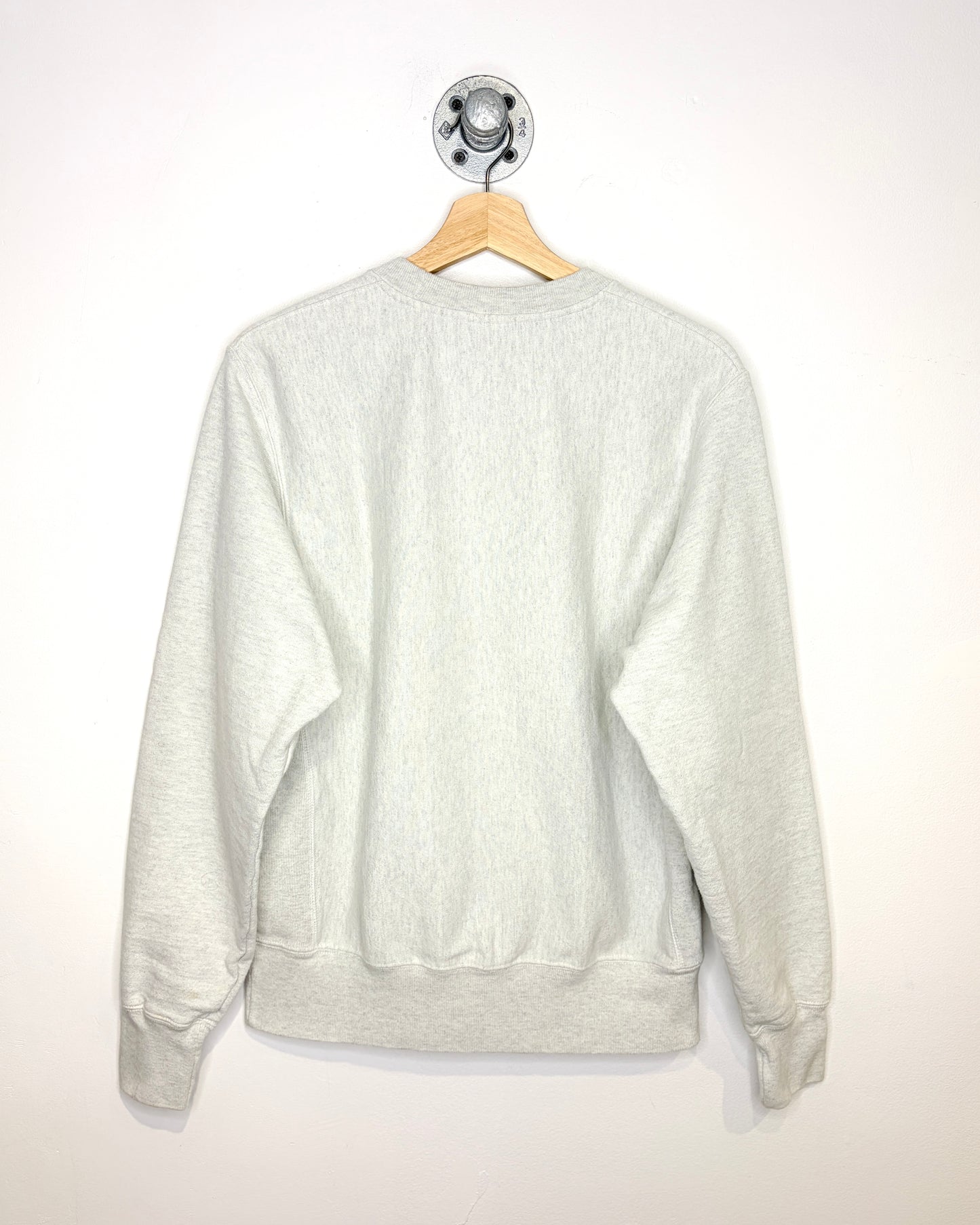 2000s Western Michigan Grey Reverse Weave Crewneck Sweatshirt