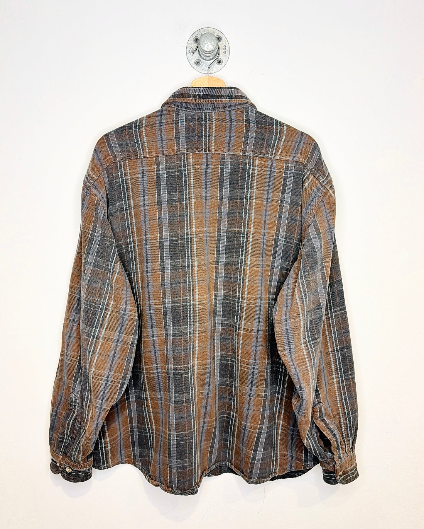 2000s Azuz Earth Tone Button Up Flannel