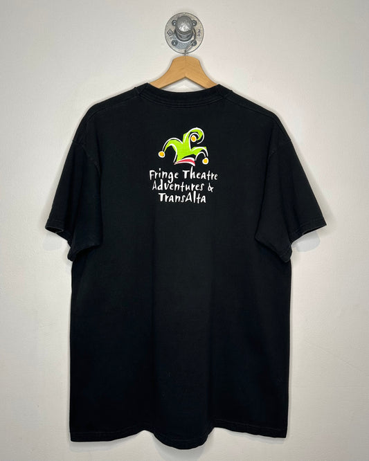 Vintage 1999 Bride of Franken Fringe Black Tee Shirt