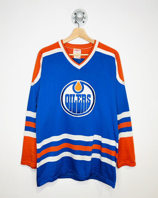 Vintage 80s Edmonton Oilers Sandow Sporting Jersey