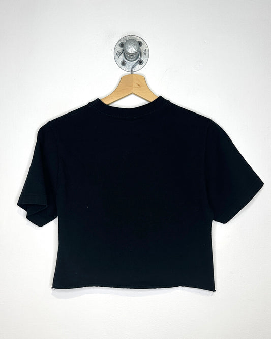 B.U.M. Equipment 10 Black Crop Top Tee Shirt