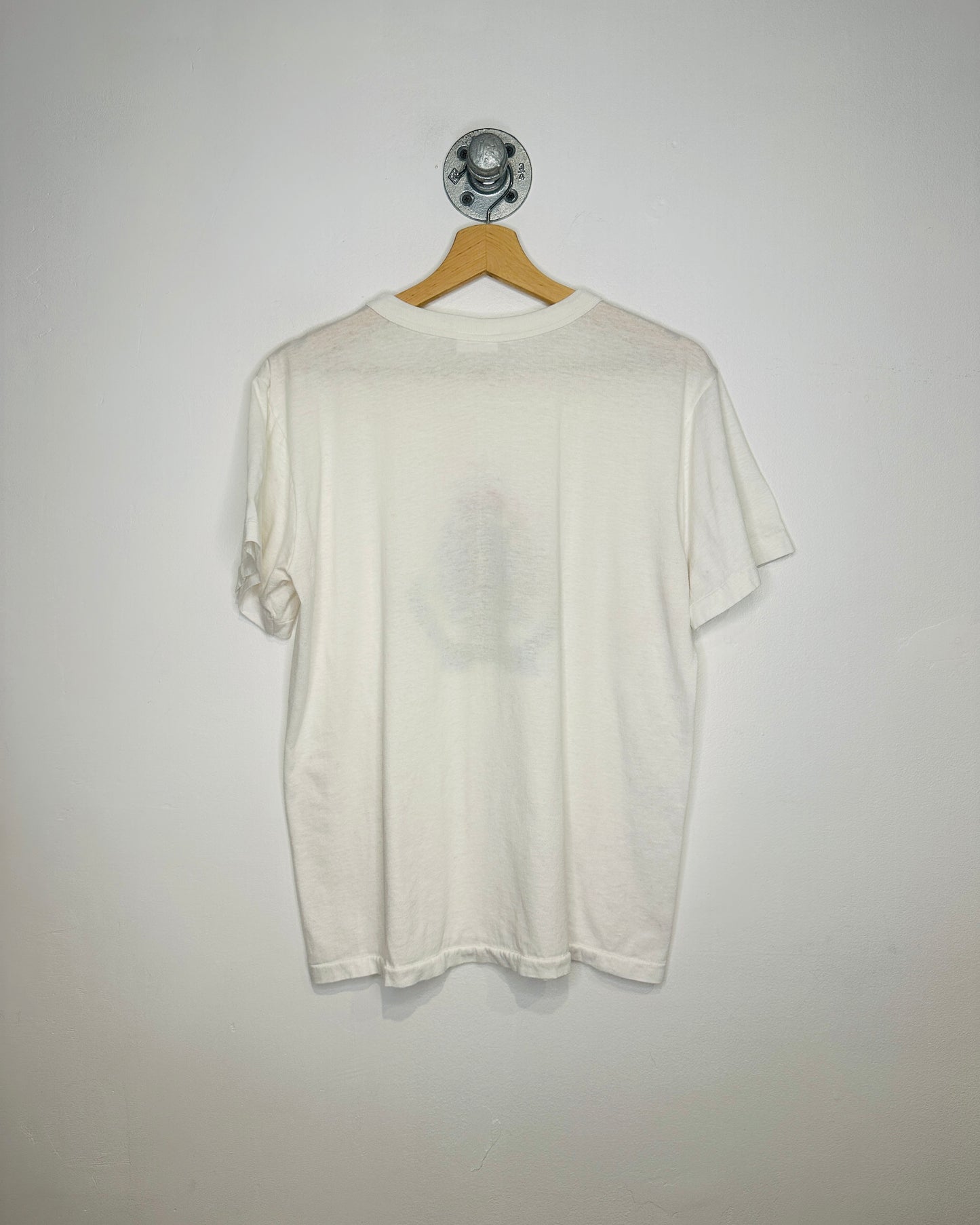 Vintage 1980s Royal Canadian Navy Crest White Tee Shirt
