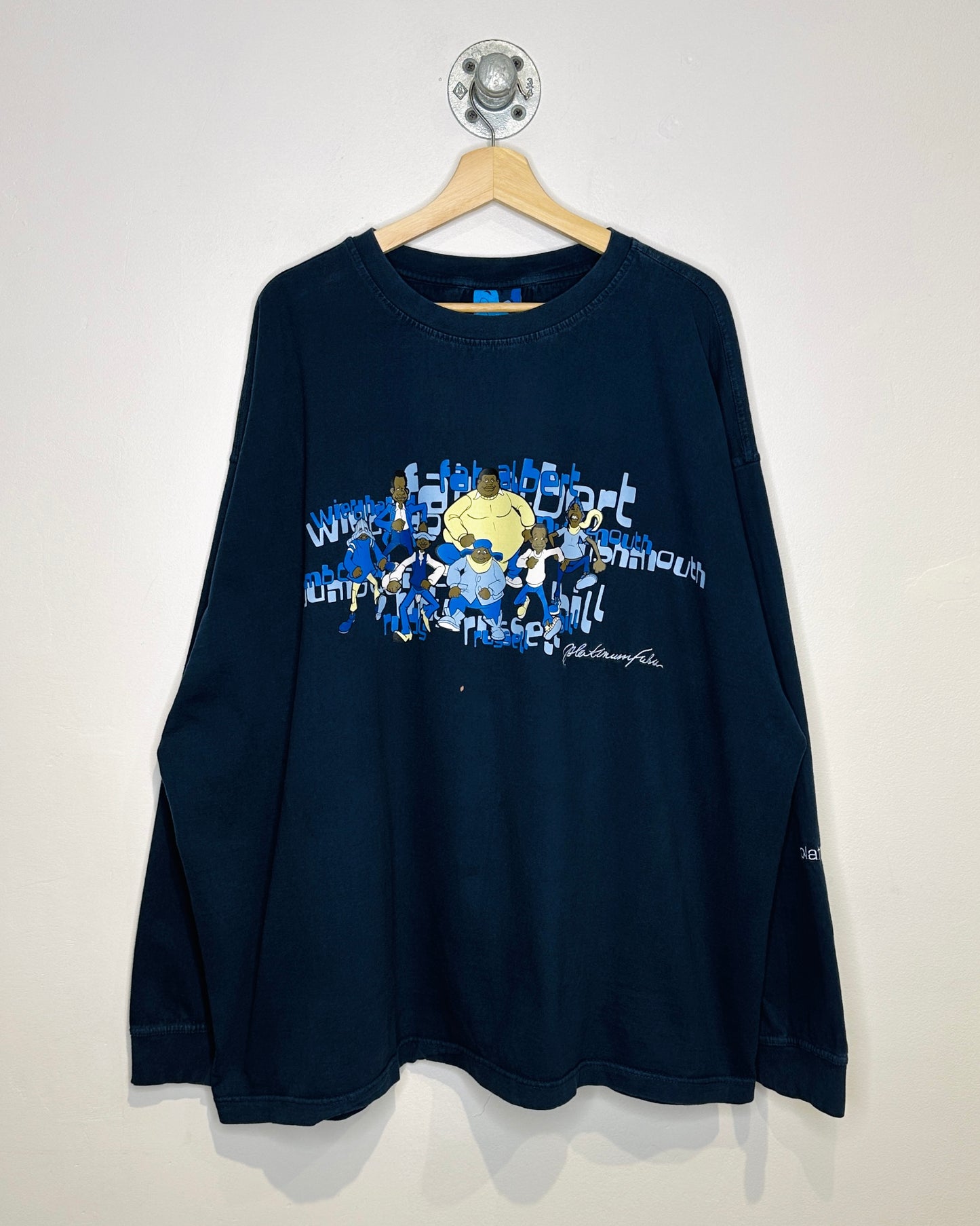 Vintage FUBU Platinum Fat Albert Navy Longsleeve Shirt