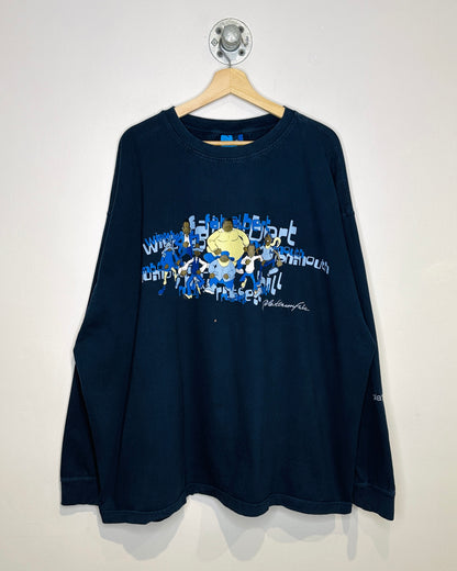 Vintage FUBU Platinum Fat Albert Navy Longsleeve Shirt