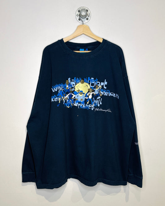 Vintage FUBU Platinum Fat Albert Navy Longsleeve Shirt