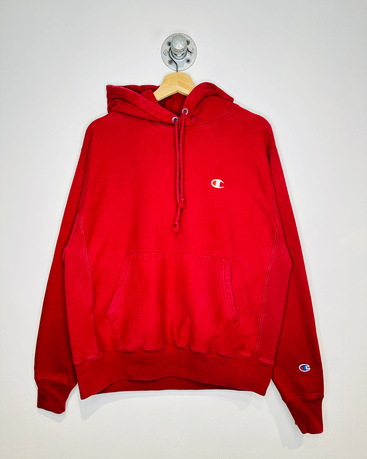 Champion Reverse Weave Burgundy Blank Hoodie