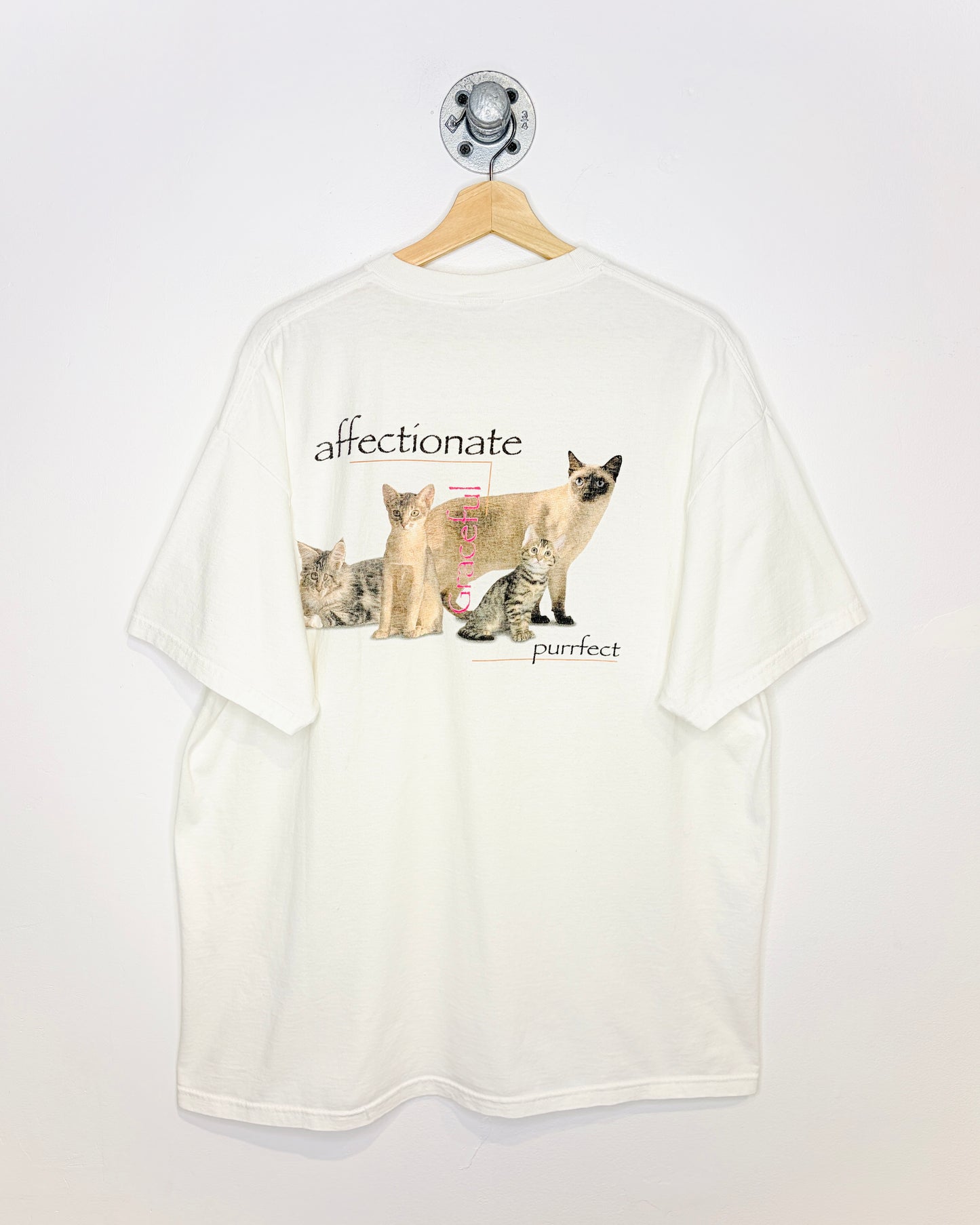 2000s Eukanuba Cat Foods White Tee Shirt