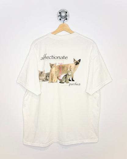 2000s Eukanuba Cat Foods White Tee Shirt