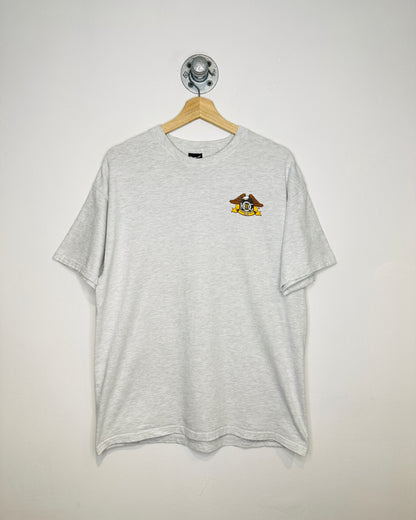 Vintage 2000s Poland Harley Owners Group Grey Tee Shirt