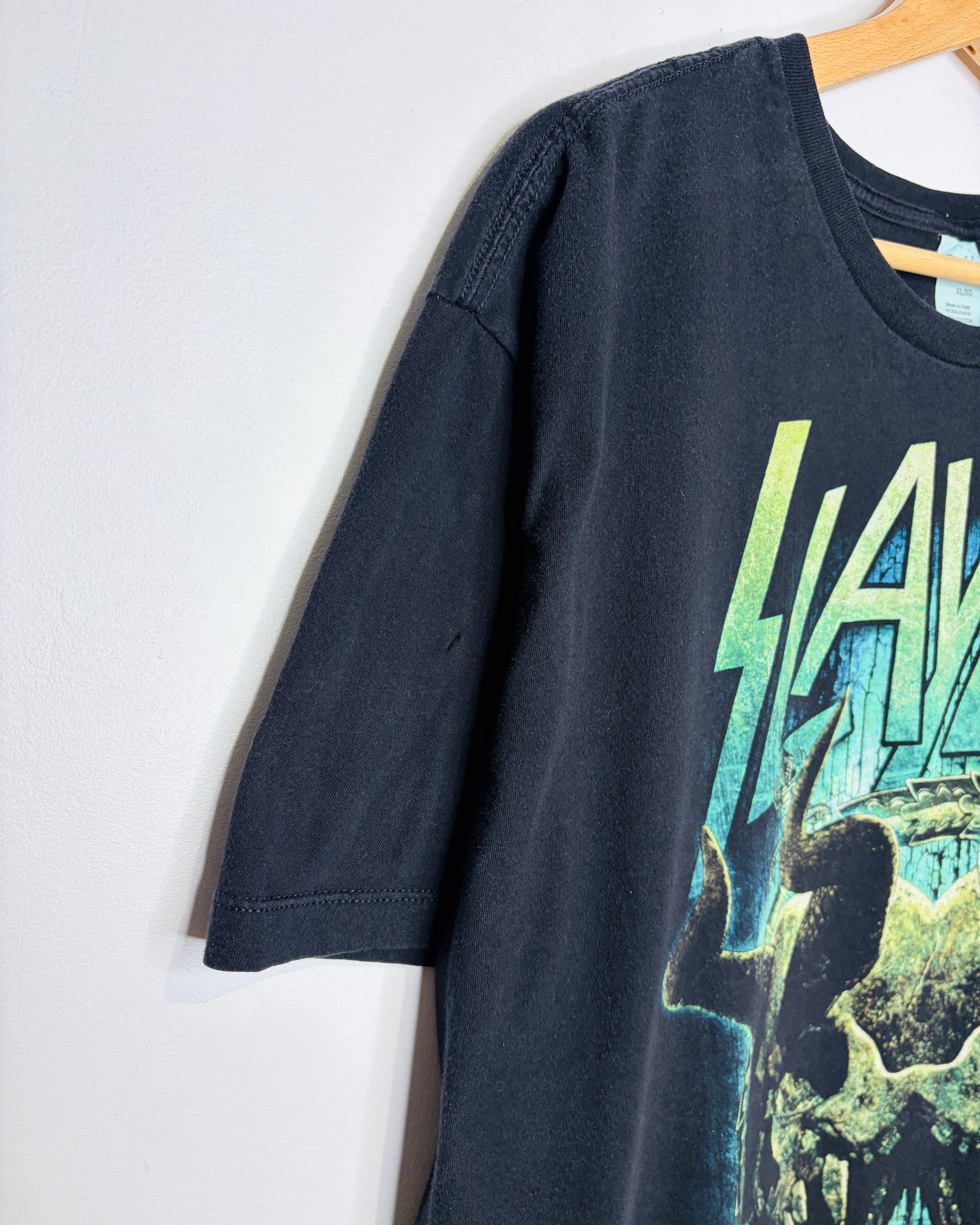 Slayer Double Skull Black Band Tee Shirt