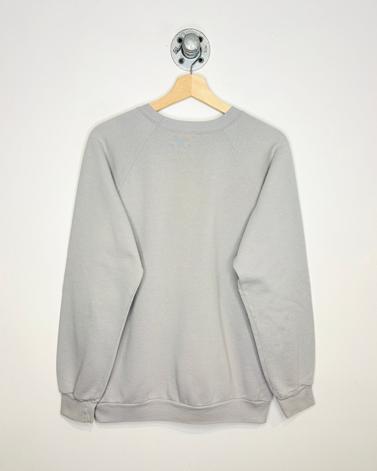 Vintage 80s Calgary Stampede Lager Concrete Grey Raglan Crewneck Sweatshirt