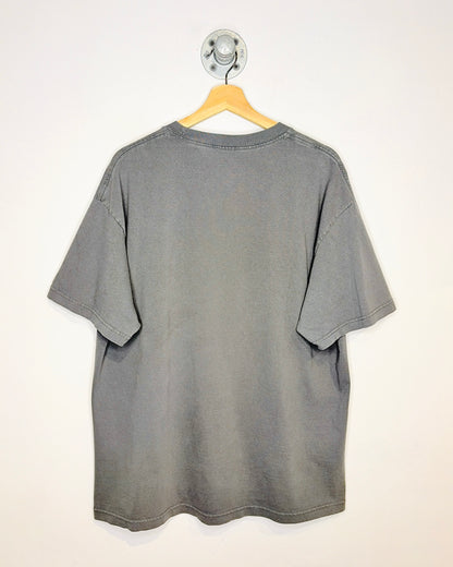Fox Racing Metallic Logo Dark Grey Tee Shirt