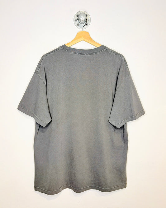Fox Racing Metallic Logo Dark Grey Tee Shirt