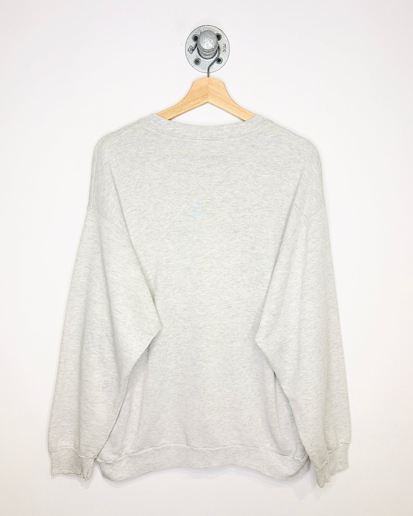 Vintage 1980s Mickey Mouse Distressed Grey Crewneck Sweatshirt