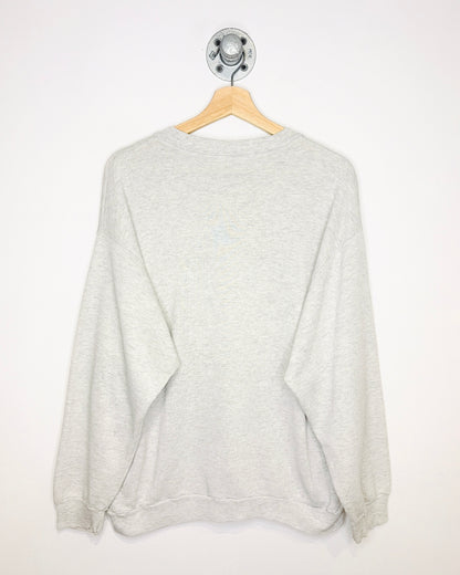 Vintage 1980s Mickey Mouse Distressed Grey Crewneck Sweatshirt