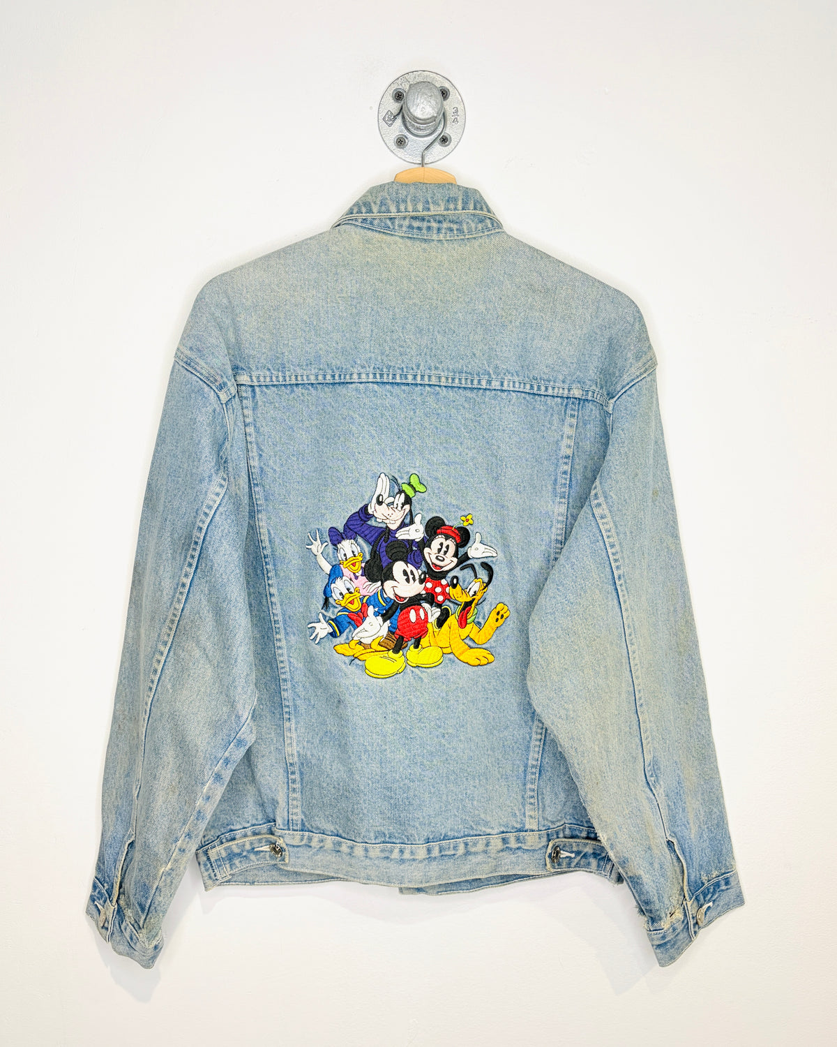 Vintage 90s Disney Characters Light Wash Denim Jacket