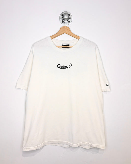 Vintage 2000s Outlaw Apparel White Tee Shirt