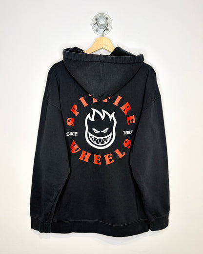 2000s Spitfire Wheels Black Zip Up Skate Hoodie